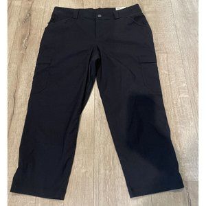 Duluth Trading Company Women's Dry on the Fly Capris NWT Size 14 Black